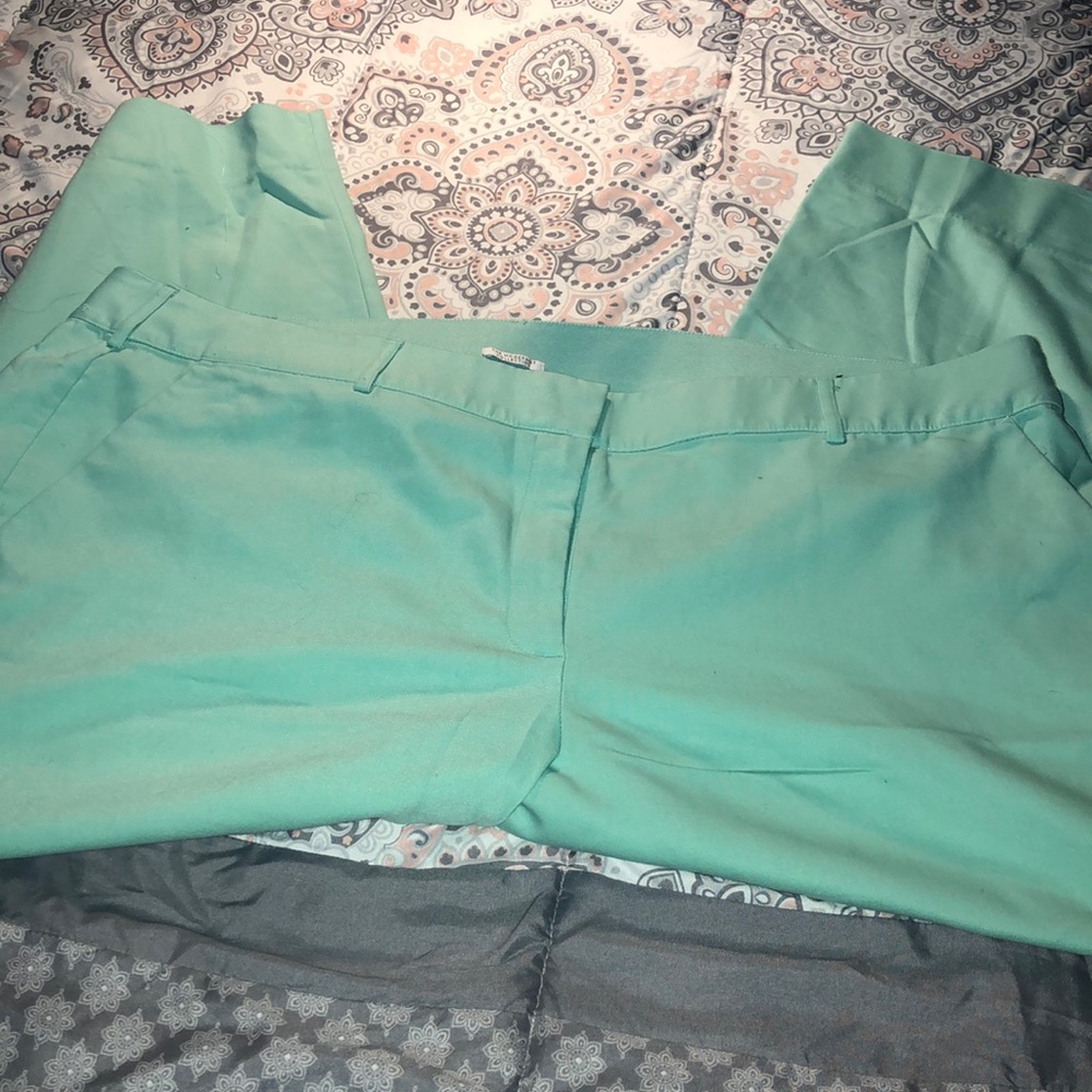 Cropped at ankle trousers